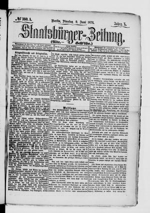 Staatsbürger-Zeitung vom 09.06.1874