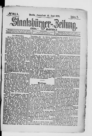 Staatsbürger-Zeitung vom 13.06.1874