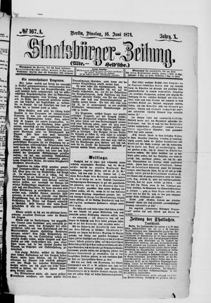 Staatsbürger-Zeitung vom 16.06.1874