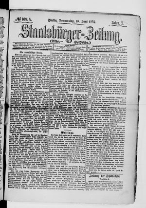 Staatsbürger-Zeitung vom 18.06.1874