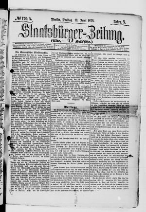 Staatsbürger-Zeitung vom 19.06.1874