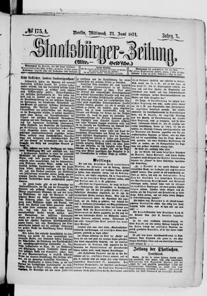 Staatsbürger-Zeitung on Jun 24, 1874
