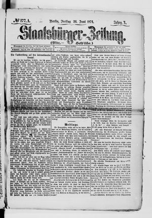 Staatsbürger-Zeitung on Jun 26, 1874