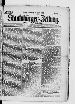 Staatsbürger-Zeitung vom 05.07.1874