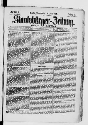 Staatsbürger-Zeitung vom 09.07.1874