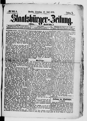 Staatsbürger-Zeitung vom 12.07.1874