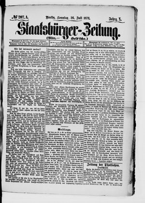 Staatsbürger-Zeitung vom 26.07.1874