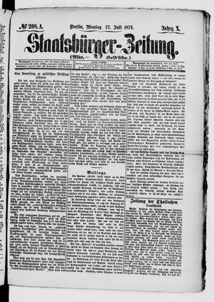 Staatsbürger-Zeitung vom 27.07.1874