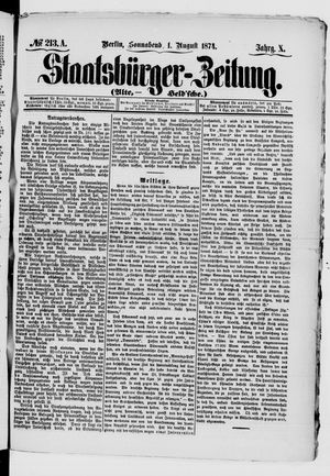 Staatsbürger-Zeitung vom 01.08.1874