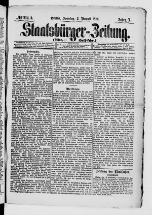 Staatsbürger-Zeitung vom 02.08.1874