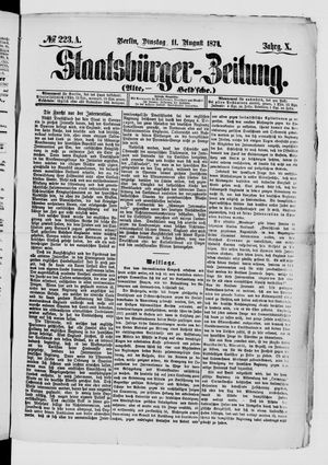 Staatsbürger-Zeitung vom 11.08.1874