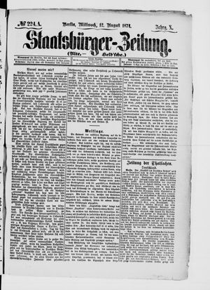 Staatsbürger-Zeitung vom 12.08.1874