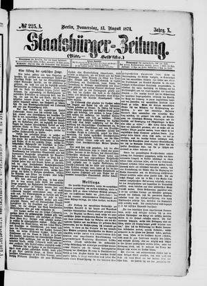 Staatsbürger-Zeitung vom 13.08.1874