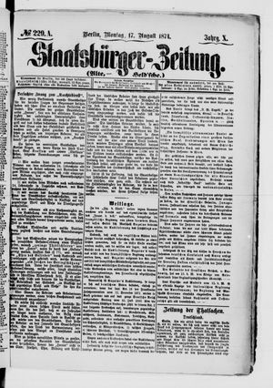 Staatsbürger-Zeitung vom 17.08.1874