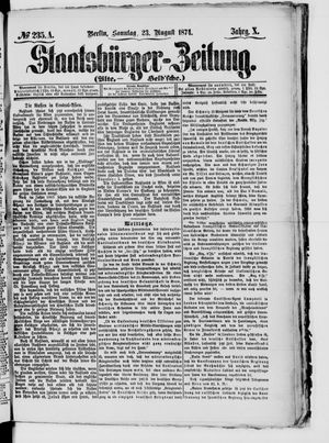 Staatsbürger-Zeitung vom 23.08.1874