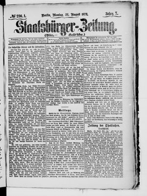 Staatsbürger-Zeitung vom 24.08.1874