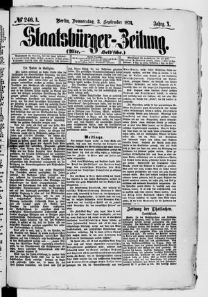 Staatsbürger-Zeitung vom 03.09.1874