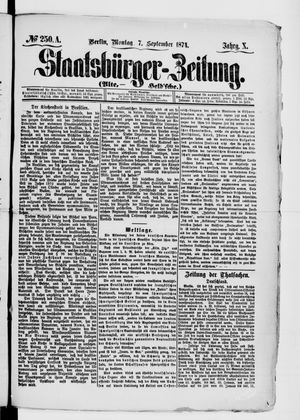 Staatsbürger-Zeitung on Sep 7, 1874