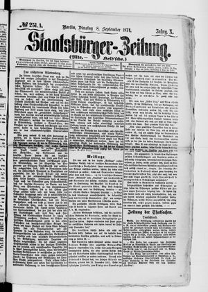 Staatsbürger-Zeitung vom 08.09.1874