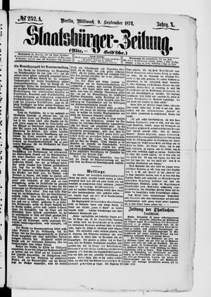 Staatsbürger-Zeitung vom 09.09.1874