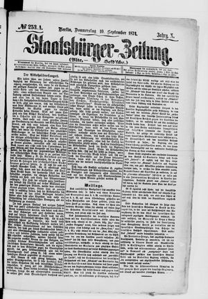 Staatsbürger-Zeitung vom 10.09.1874
