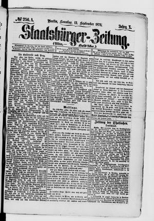 Staatsbürger-Zeitung vom 13.09.1874