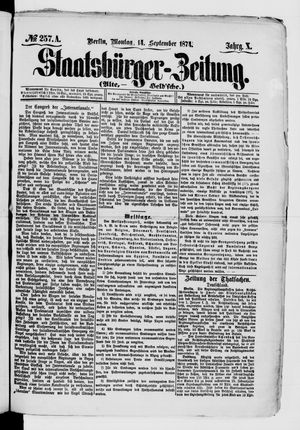 Staatsbürger-Zeitung vom 14.09.1874