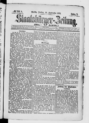Staatsbürger-Zeitung vom 18.09.1874