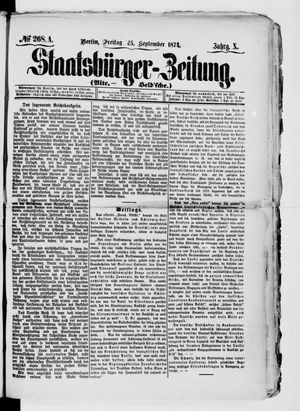 Staatsbürger-Zeitung vom 25.09.1874