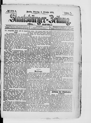 Staatsbürger-Zeitung on Oct 6, 1874