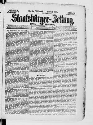 Staatsbürger-Zeitung vom 07.10.1874