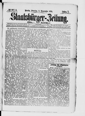 Staatsbürger-Zeitung vom 03.11.1874