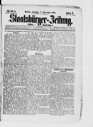 Staatsbürger-Zeitung vom 08.11.1874