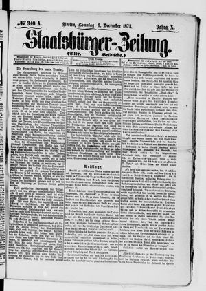 Staatsbürger-Zeitung vom 06.12.1874