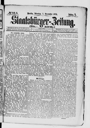Staatsbürger-Zeitung vom 07.12.1874
