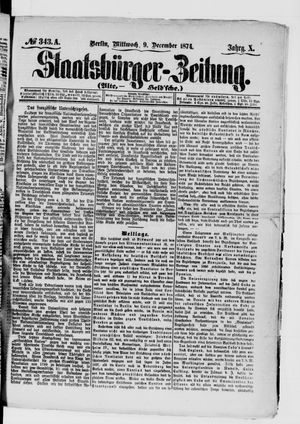 Staatsbürger-Zeitung vom 09.12.1874