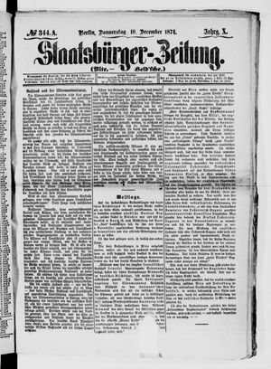Staatsbürger-Zeitung vom 10.12.1874