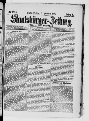 Staatsbürger-Zeitung vom 18.12.1874