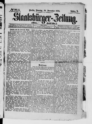 Staatsbürger-Zeitung on Dec 29, 1874