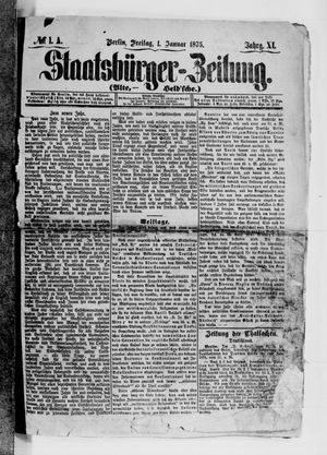 Staatsbürger-Zeitung on Jan 1, 1875