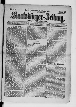 Staatsbürger-Zeitung vom 02.01.1875