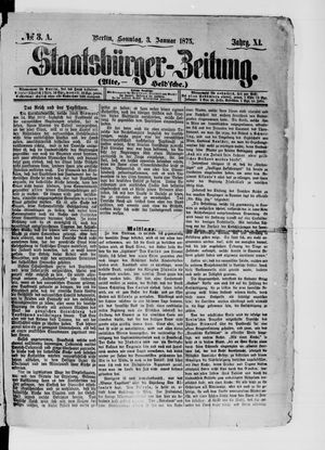 Staatsbürger-Zeitung on Jan 3, 1875