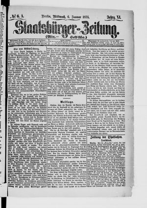Staatsbürger-Zeitung vom 06.01.1875