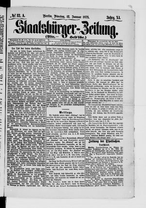 Staatsbürger-Zeitung vom 12.01.1875