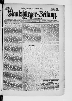 Staatsbürger-Zeitung on Jan 15, 1875