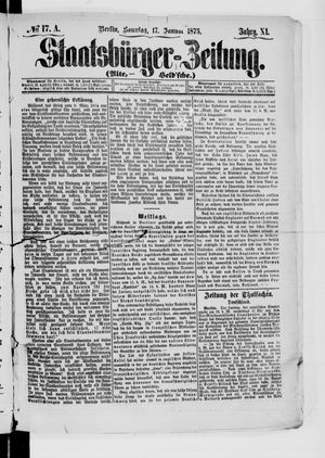 Staatsbürger-Zeitung on Jan 17, 1875