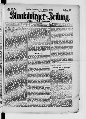Staatsbürger-Zeitung on Jan 18, 1875