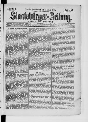 Staatsbürger-Zeitung on Jan 21, 1875