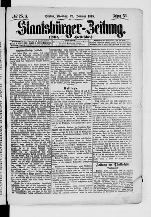 Staatsbürger-Zeitung vom 25.01.1875