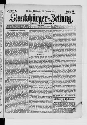 Staatsbürger-Zeitung on Jan 27, 1875
